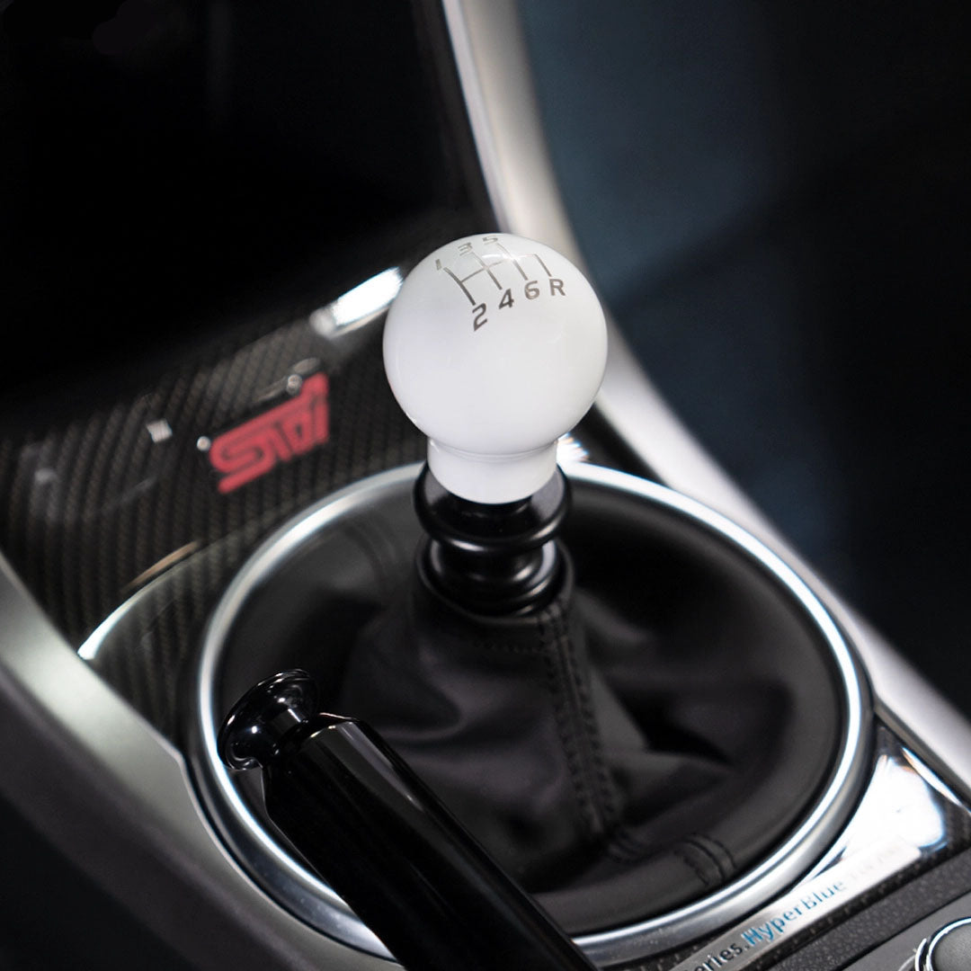 Billetworkz Weighted Shift Knob - 6 Speed Velocity Engraving - Subaru STI