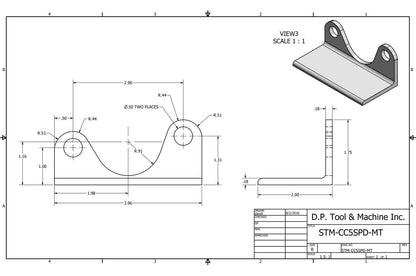 STM Fabrication Evo 5-Speed Square Catch Can Mount (STM-CC5SPD-MT)