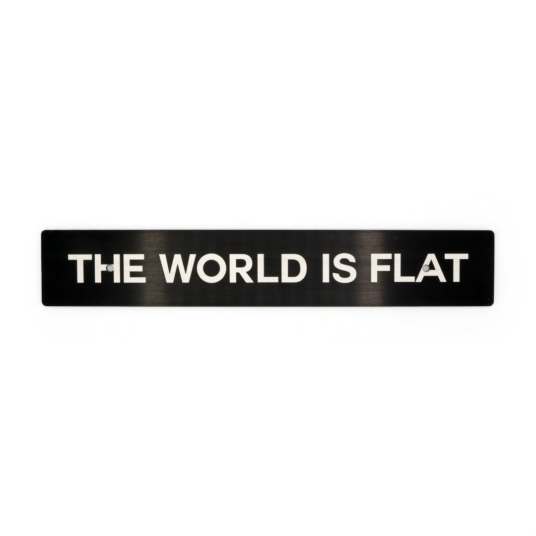 Billetworkz "The World is Flat" License Billetworkz Plate Delete
