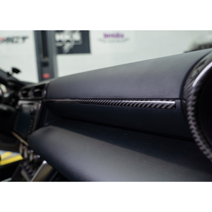 JDMuscle 22+ BRZ/GR86 Tanso Pre-preg Carbon Fiber Passenger Dash Trim Cover