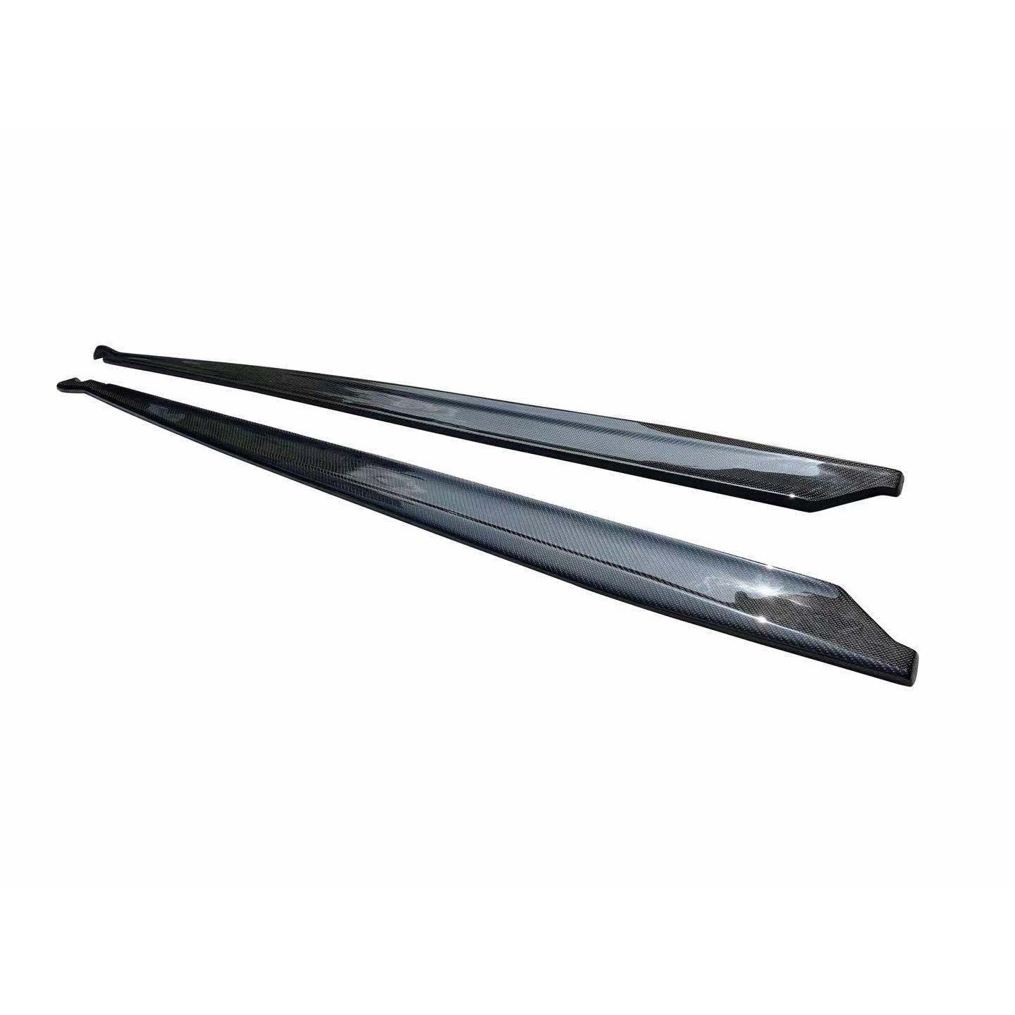 JDMuscle Tanso Carbon Fiber MX Style Side Skirt for 2020+ Toyota Supra