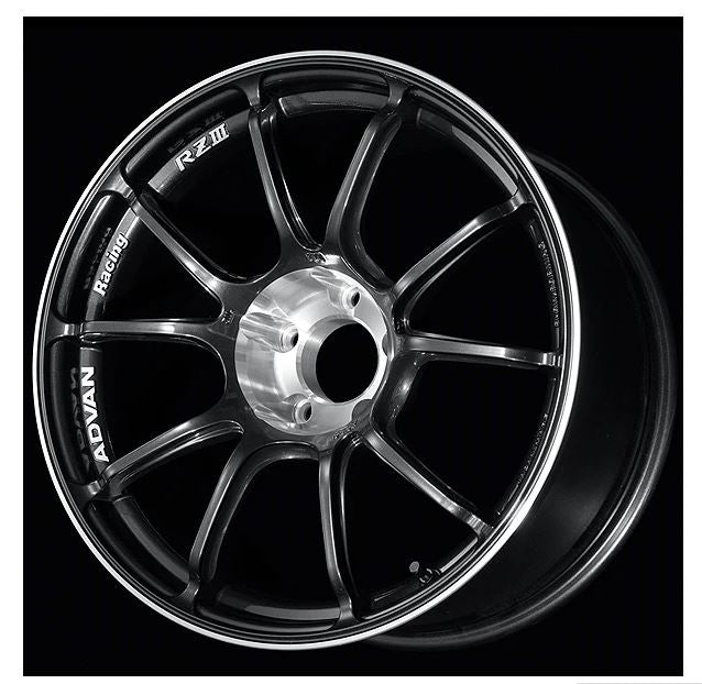 Yokohama Adan RZIII 18x9 +35 5x114.3 - Black Gun Metallic & Diamond Cut