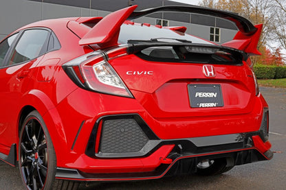 PERRIN Performance Rear Tow Hook Kit Red Honda Civic Type R 2017+ / SI 2017+ | PHP-BDY-251RD