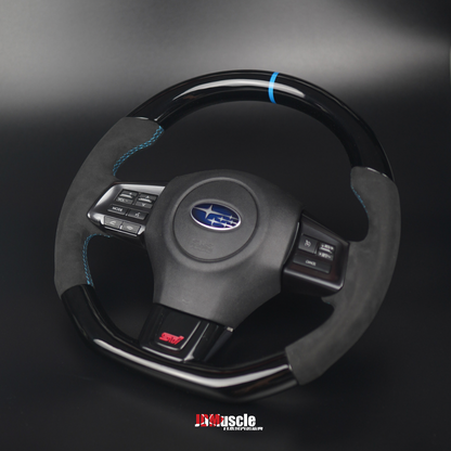 JDMuscle [15-21 WRX/STI] Custom Carbon Fiber Steering Wheel *Special Order*
