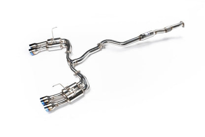 Invidia [22-26 WRX] R400 Gemini Single Layer Quad Titanium Tip Cat-Back Exhaust | HS22WRXGM4ST