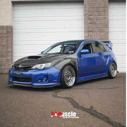 JDMuscle [08-14 STI / 11-14 WRX GRB/GVB] Tanso Carbon Fiber/FRP OE Style Fenders