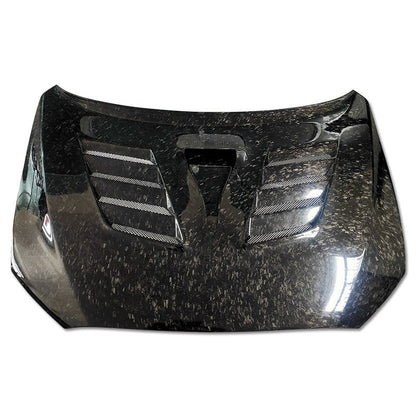 JDMuscle [08-15 Mitsubishi Lancer EVO X] Tanso Carbon Fiber Hood w/ heat extract *SPECIAL ORDER. NO CANCELLATION