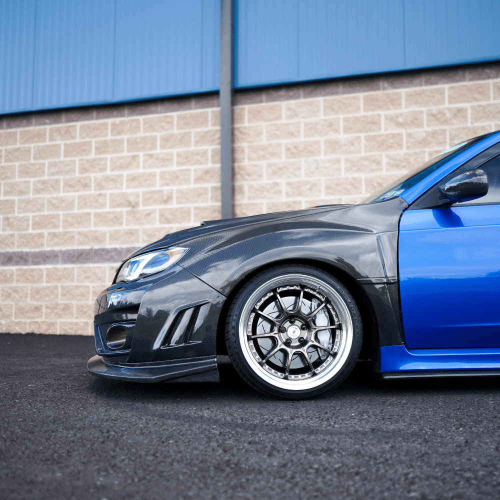 JDMuscle [10-14 WRX, 08-14 STI] VS Style Front Bumper - FRP / Carbon Fiber