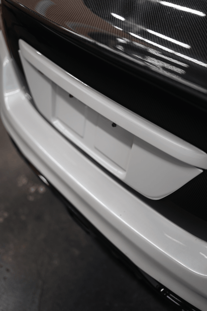 JDMuscle [15-21 WRX/STI] Gloss Black / Paint Matched License Plate Backing