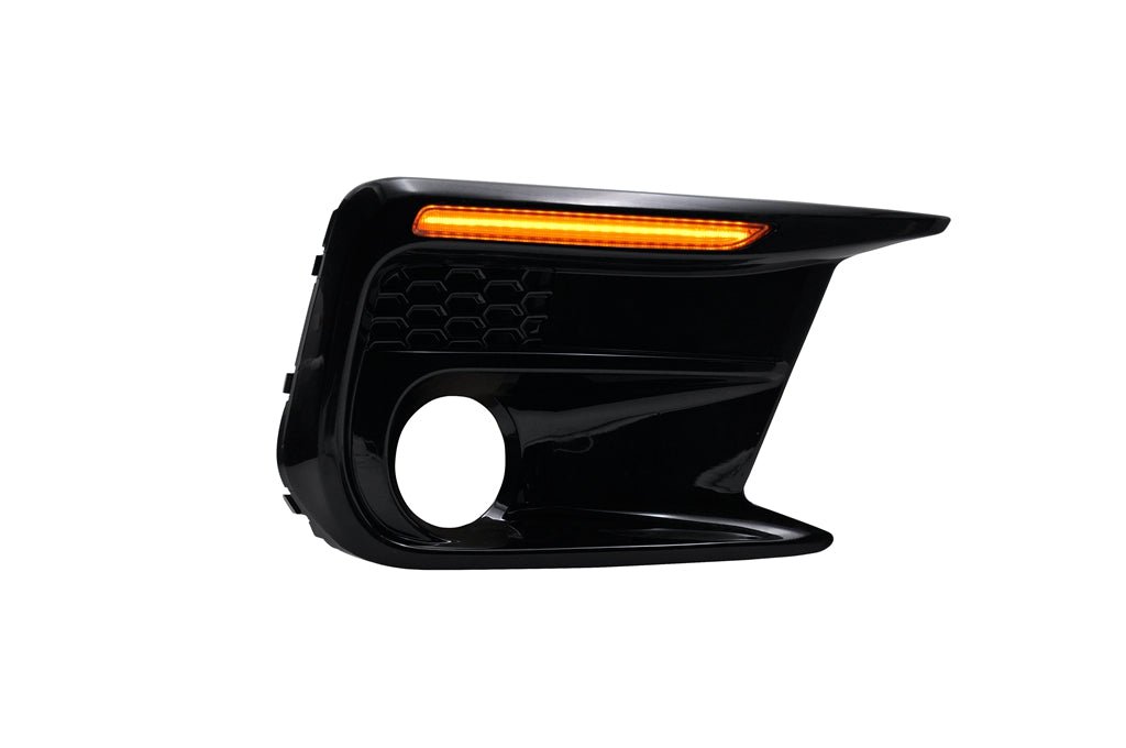 JDMuscle [18-21 WRX/STI] JDM Style Sequential Turn+Drl Bezel w/ Fog Light Cut Out