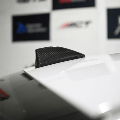 JDMuscle [22-25 WRX, 22+ BRZ, 15-21 WRX/STI] Tanso Pre-preg Carbon Fiber Antenna Cover w/ Gloss Finish