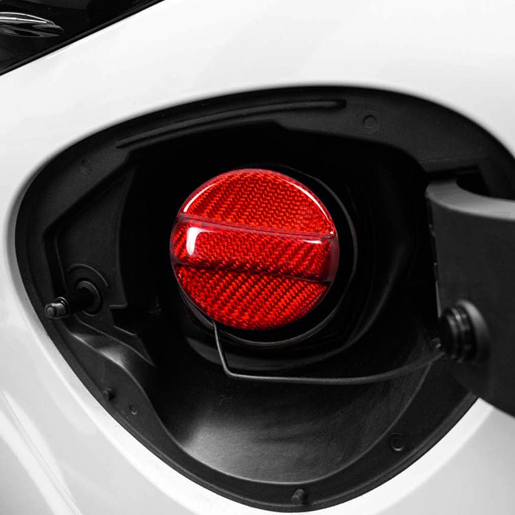 JDMuscle [22-26 WRX] / 22+BRZ / GR86 Tanso Pre-preg Carbon Fiber Fuel Cap Cover