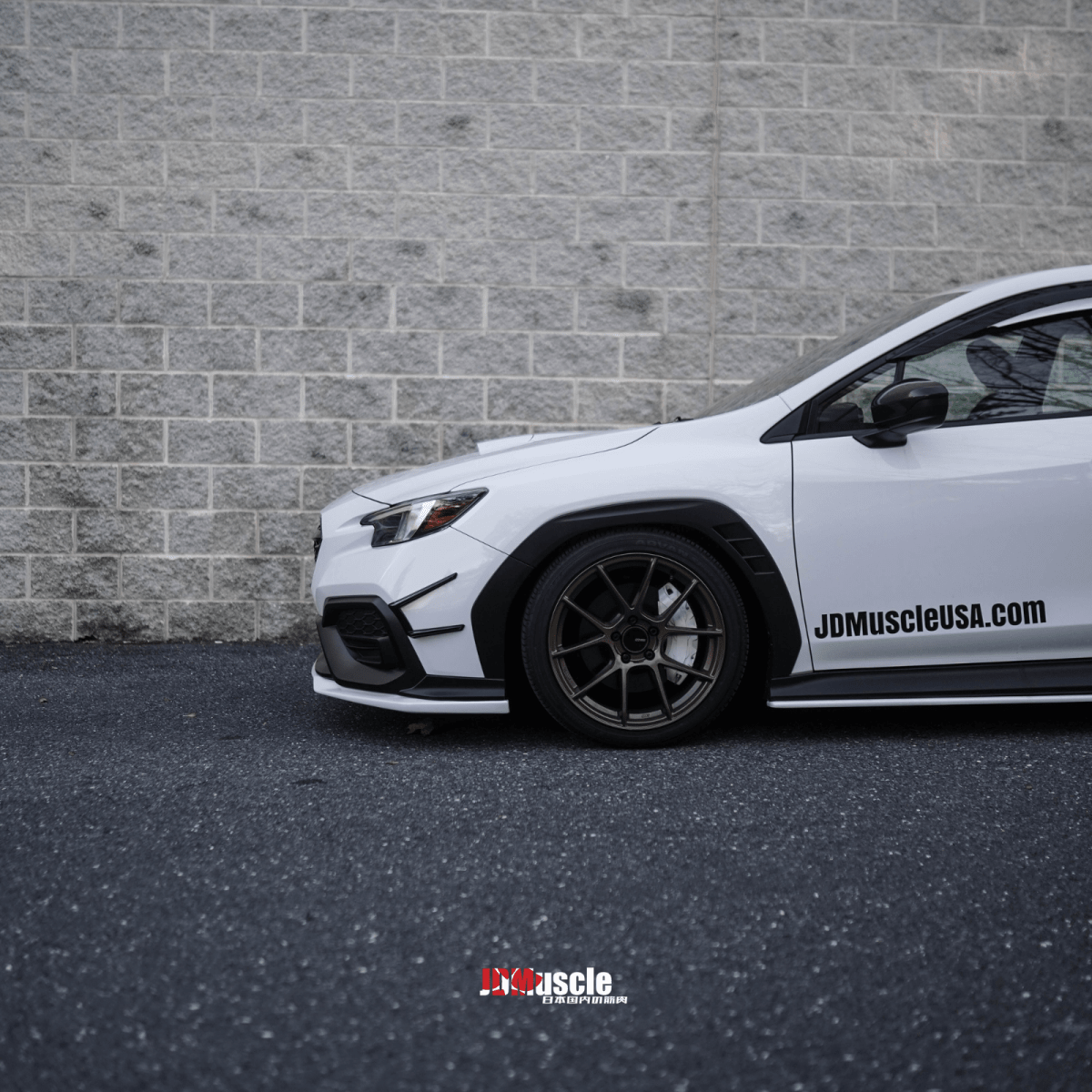 JDMuscle [22-26 WRX] Canards V1 - ABS / Paint Matched / Gloss Black