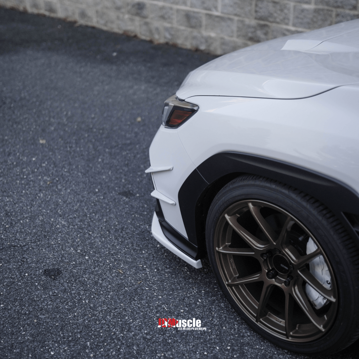 JDMuscle [22-26 WRX] Canards V1 - ABS / Paint Matched / Gloss Black