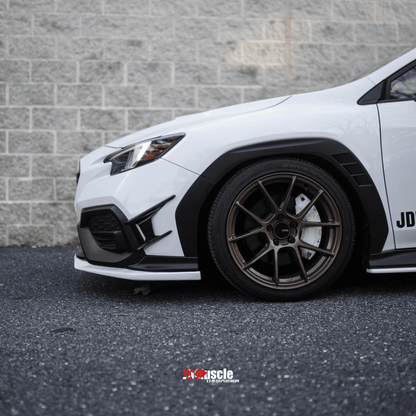 JDMuscle [22-26 WRX] Canards V2 - Paint Matched / Gloss Black / ABS