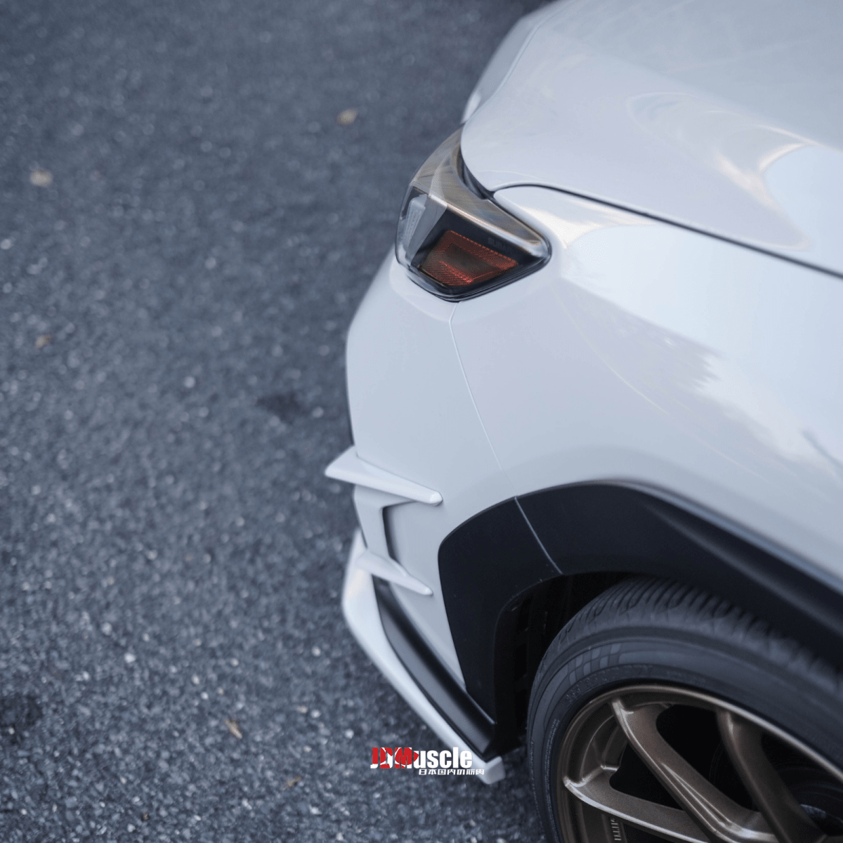 JDMuscle [22-26 WRX] Canards V2 - Paint Matched / Gloss Black / ABS