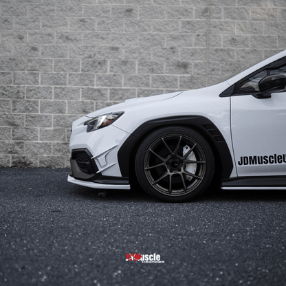 JDMuscle [22-26 WRX] Canards V2 - Paint Matched / Gloss Black / ABS
