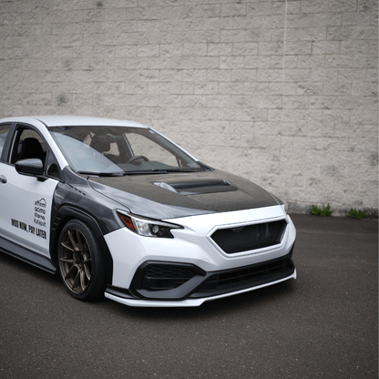 JDMuscle [22-26 WRX] Carbon Fiber FMIC Reverse Hood Scoop
