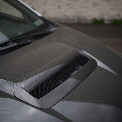 JDMuscle [22-26 WRX] Carbon Fiber FMIC Reverse Hood Scoop