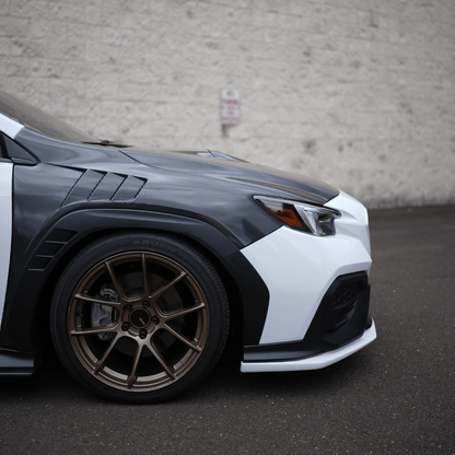 JDMuscle [22-26 WRX] Carbon Fiber FMIC Reverse Hood Scoop
