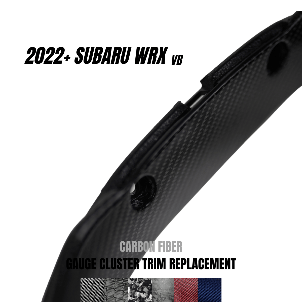 JDMuscle [22-26 WRX] Carbon Fiber Gauge Cluster Trim Replacement