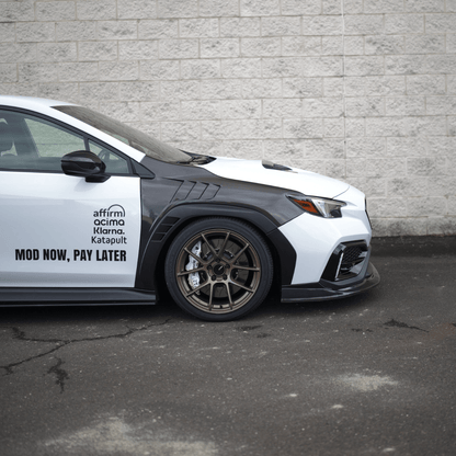 JDMuscle [22-26 WRX] Carbon Fiber Hood Scoop - A1 Style