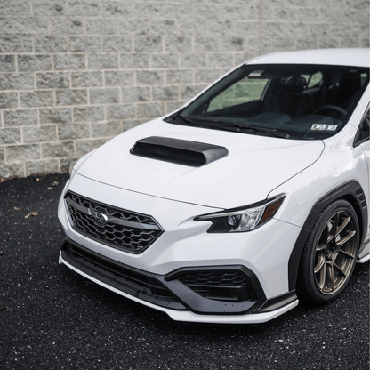 JDMuscle [22-26 WRX] Carbon Fiber Hood Scoop - OE+/ Bulge Style