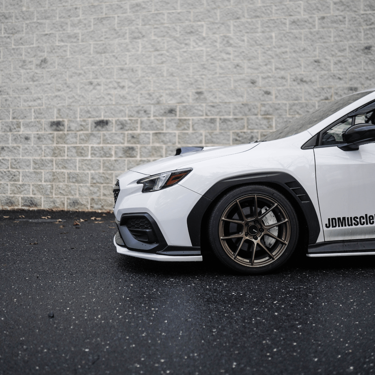 JDMuscle [22-26 WRX] Carbon Fiber Hood Scoop - OE+/ Bulge Style