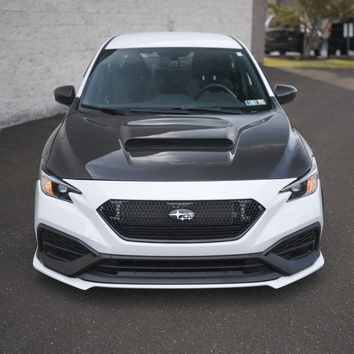 JDMuscle [22-26 WRX] Carbon Fiber Hood Scoop - OE Style