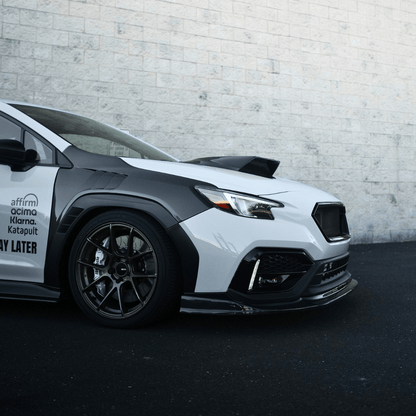 JDMuscle [22-26 WRX] Carbon Fiber Hood Scoop - Rally Style V2