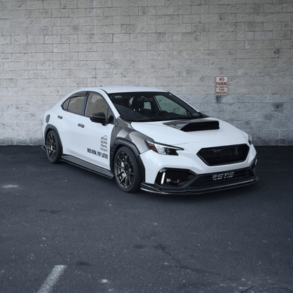 JDMuscle [22-26 WRX] Carbon Fiber Hood Scoop - Rally Style V2