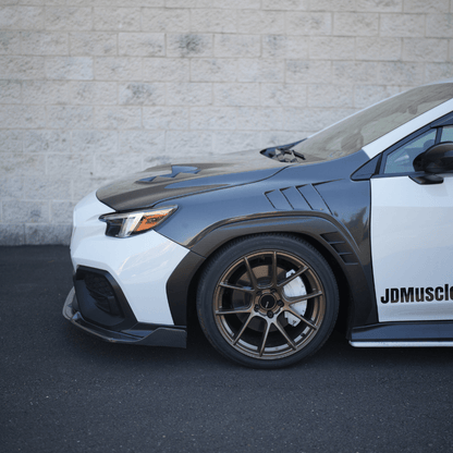 JDMuscle [22-26 WRX] Carbon Fiber Hood V1