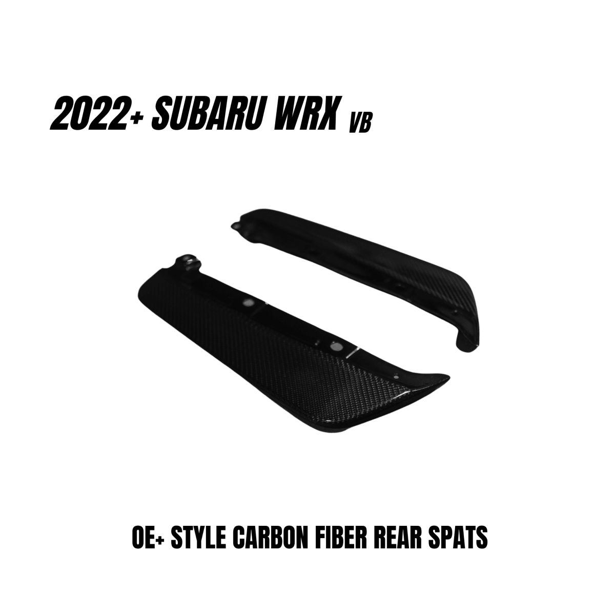 JDMuscle [22-26 WRX] Carbon Fiber Rear Spats OE+ Style