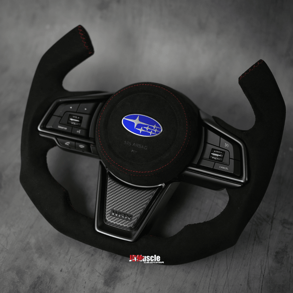 JDMuscle [22-26 WRX] Custom Steering Wheel MT and CVT | Carbon Fiber / Painted / Alcantara / Leather / Forged / Honey Comb / LED (Open Box)