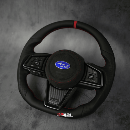 JDMuscle [22-26 WRX] Custom Steering Wheel MT and CVT | Carbon Fiber / Painted / Alcantara / Leather / Forged / Honey Comb / LED (Open Box)