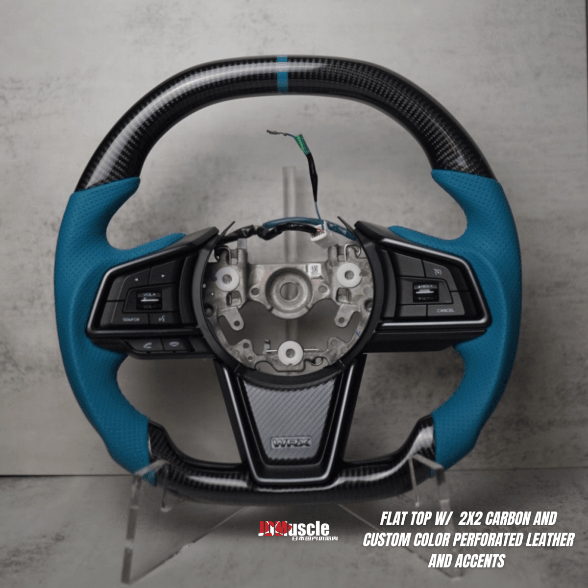 JDMuscle [22-26 WRX] Custom Steering Wheel MT and CVT | Carbon Fiber / Painted / Alcantara / Leather / Forged / Honey Comb / LED (Open Box)