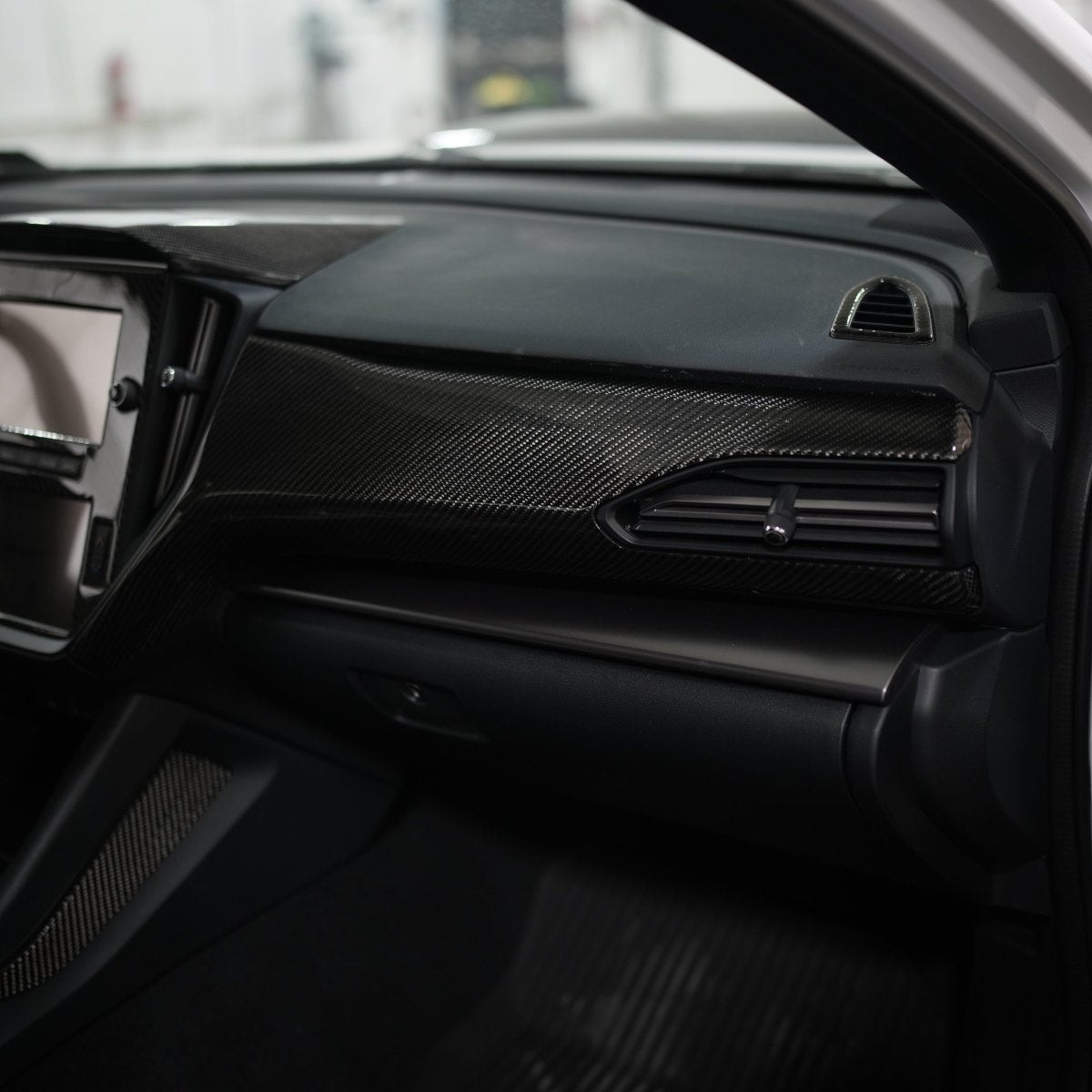 JDMuscle [22-26 WRX] Dashboard Instrument Panels Replacements - Carbon Fiber/Leather/Alcantara