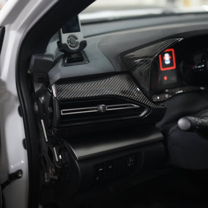 JDMuscle [22-26 WRX] Dashboard Instrument Panels Replacements - Carbon Fiber/Leather/Alcantara