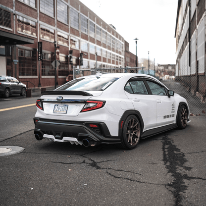 JDMuscle [22-26 WRX] Duck Bill / Low Profile Spoiler - V1 Paint Matched / Gloss Black / Cherry Red