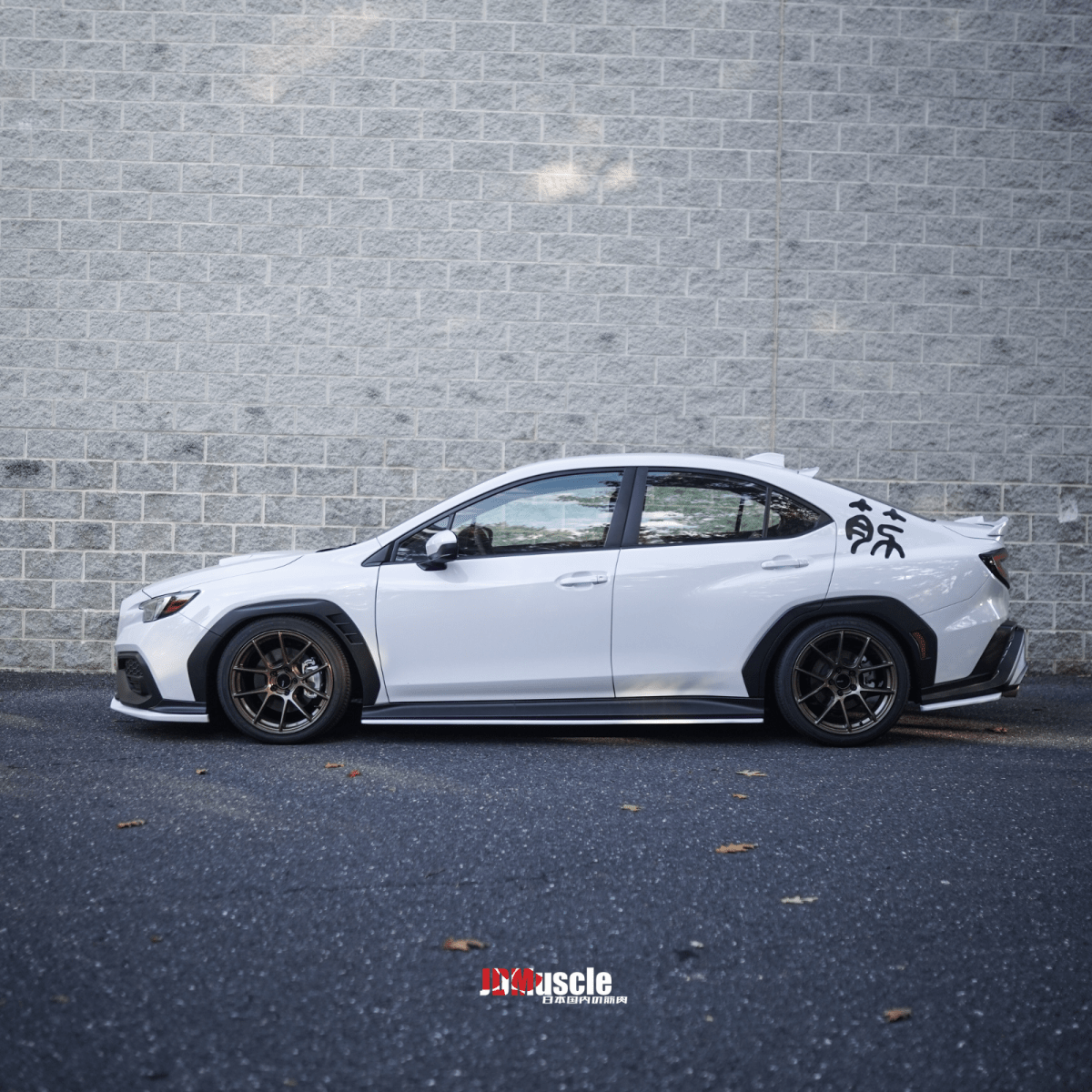 JDMuscle [22-26 WRX] Front Lip | OE+ Style Paint Matched / Gloss Black