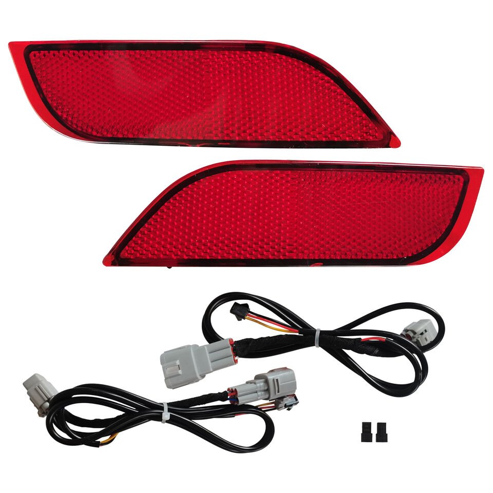 JDMuscle [22-26 WRX] JDM Style Rear Bumper Reflector LED Light | DRL+BRAKE