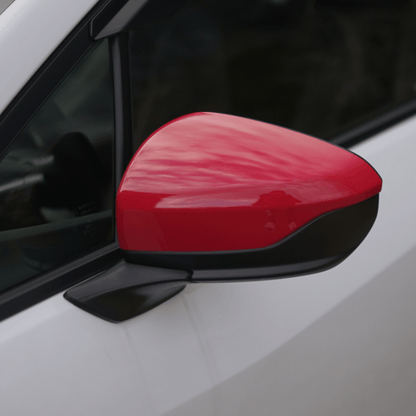 JDMuscle [22-26 WRX] Mirror Covers Replacements | 2PC Set, Paint Matched / Gloss Black / Cherry Red