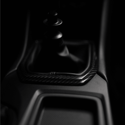 JDMuscle [22-26 WRX] MT Tanso Pre-preg Carbon Fiber Shifter Trim Cover w/ Gloss Finish