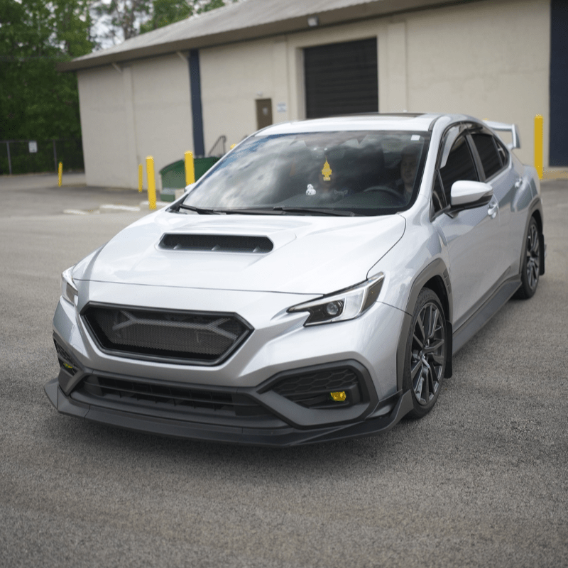 JDMuscle [22-26 WRX] Oversized Hood Scoop V1 - Gloss Black / Paint Matched / Carbon Fiber - Bulge Style