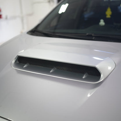 JDMuscle [22-26 WRX] Oversized Hood Scoop V1 - Gloss Black / Paint Matched / Carbon Fiber - Bulge Style