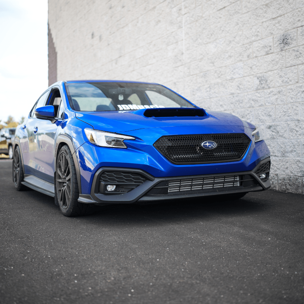 JDMuscle [22-26 WRX] Oversized Hood Scoop V1 - Gloss Black / Paint Matched / Carbon Fiber - Bulge Style
