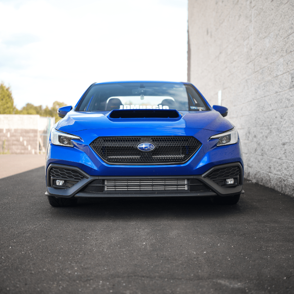 JDMuscle [22-26 WRX] Oversized Hood Scoop V1 - Gloss Black / Paint Matched / Carbon Fiber - Bulge Style