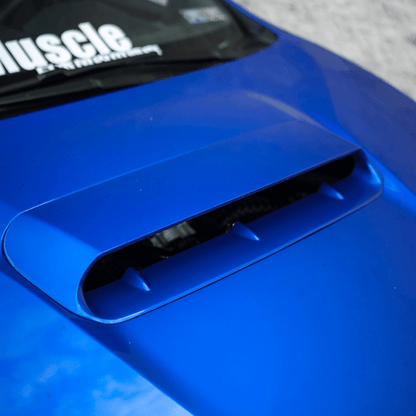JDMuscle [22-26 WRX] Oversized Hood Scoop V1 - Gloss Black / Paint Matched / Carbon Fiber - Bulge Style