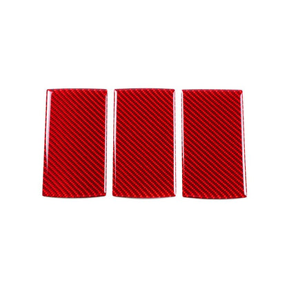 JDMuscle [22-26 WRX] P&S Series Carbon Fiber Car Seat Hook Covers 3 PC| Black Carbon Fiber/ Red Carbon Fiber