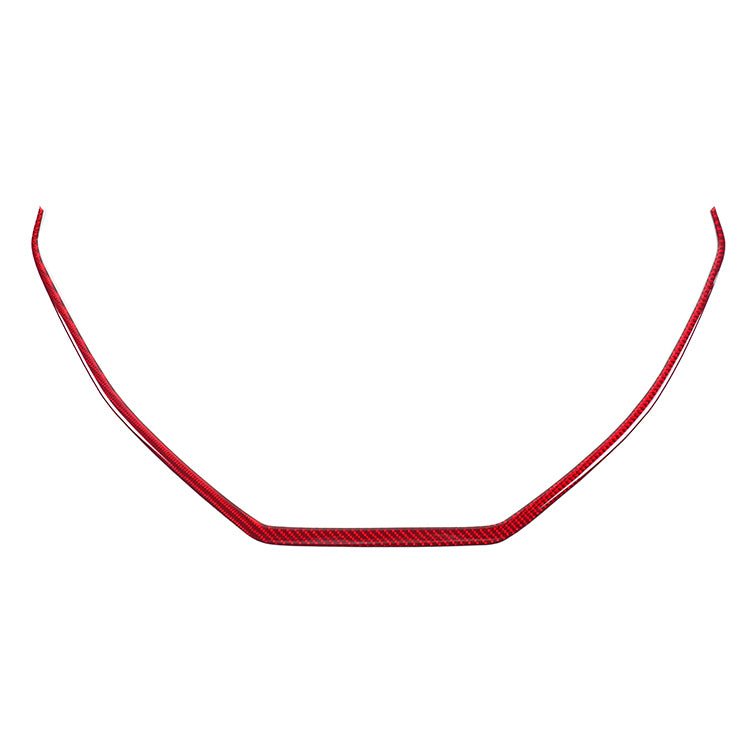JDMuscle [22-26 WRX] P&S Series Carbon Fiber Center Console Frame Trim | Black Carbon Fiber/ Red Carbon Fiber